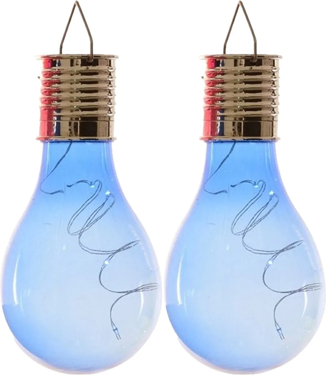Lumineo Solar Tuinverlichting Blauw 8 Stuks