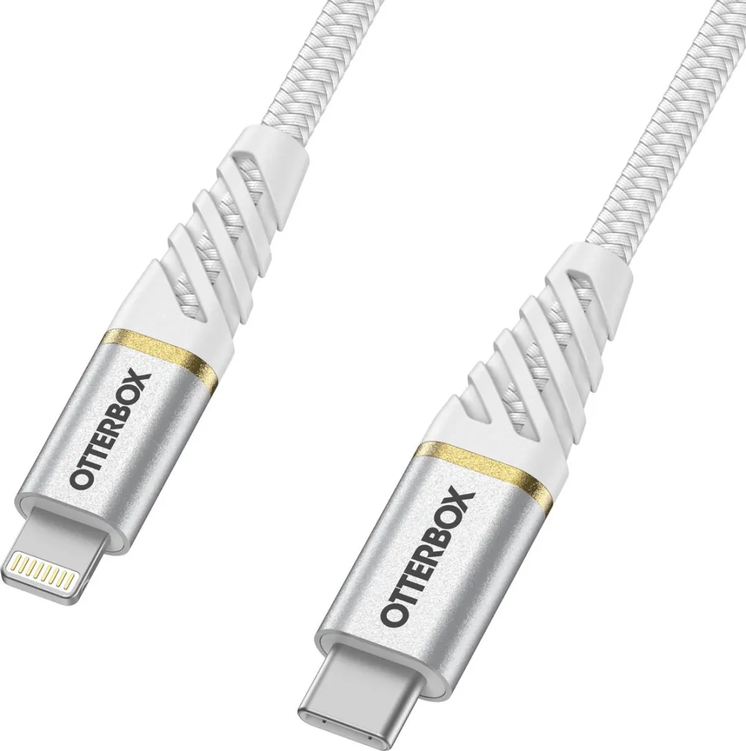 OtterBox 18W PD Autolader + USB-C/Lightning Kabel 1m - Wit