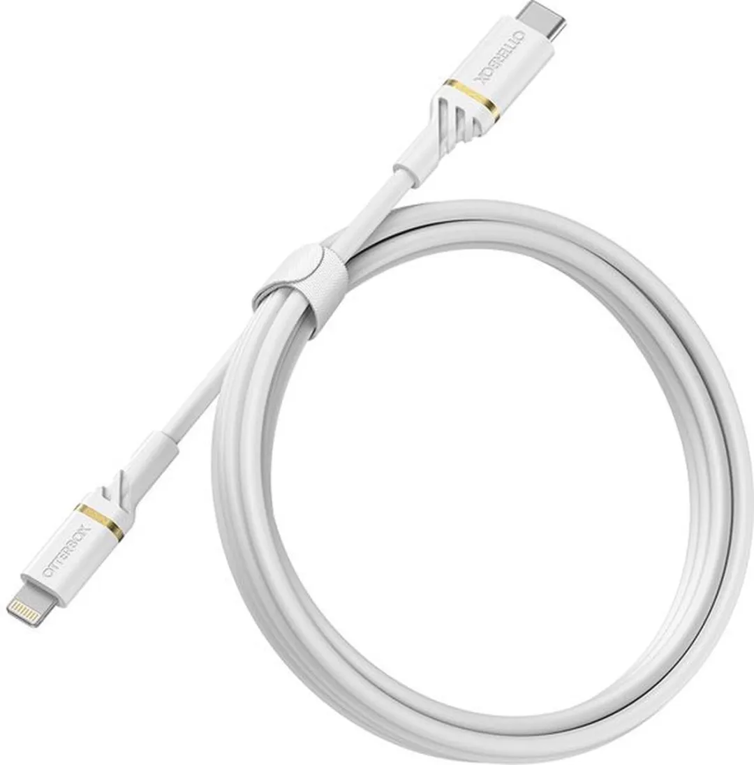 OtterBox 18W PD Autolader + USB-C/Lightning Kabel 1m - Wit