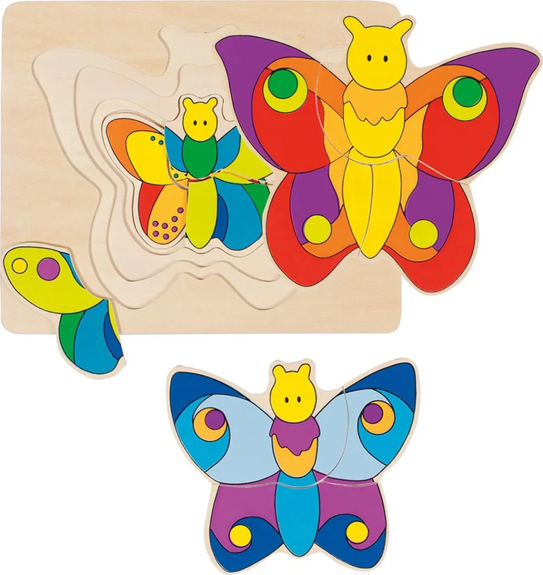 Goki Butterfly Puzzle 11 Stuks - Multicolor