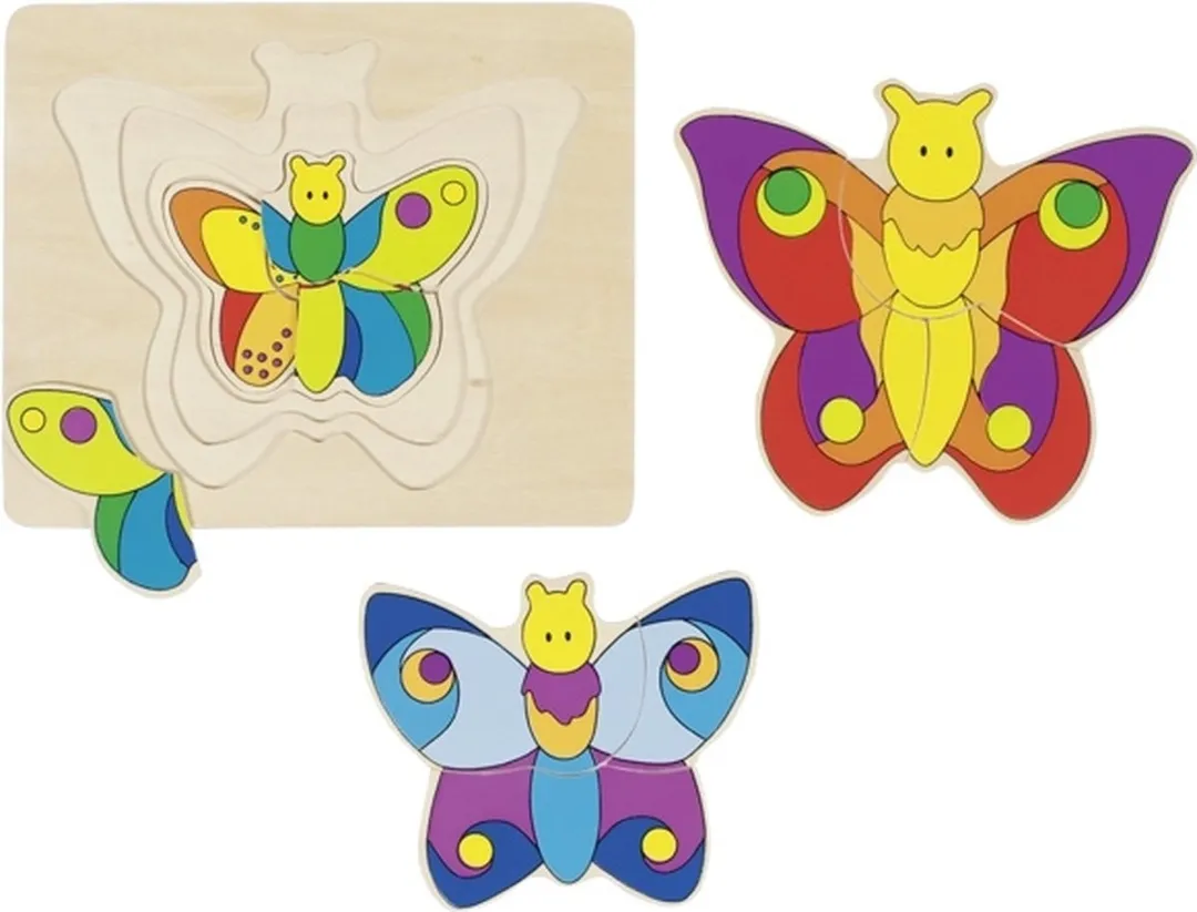 Goki Butterfly Puzzle 11 Stuks - Multicolor