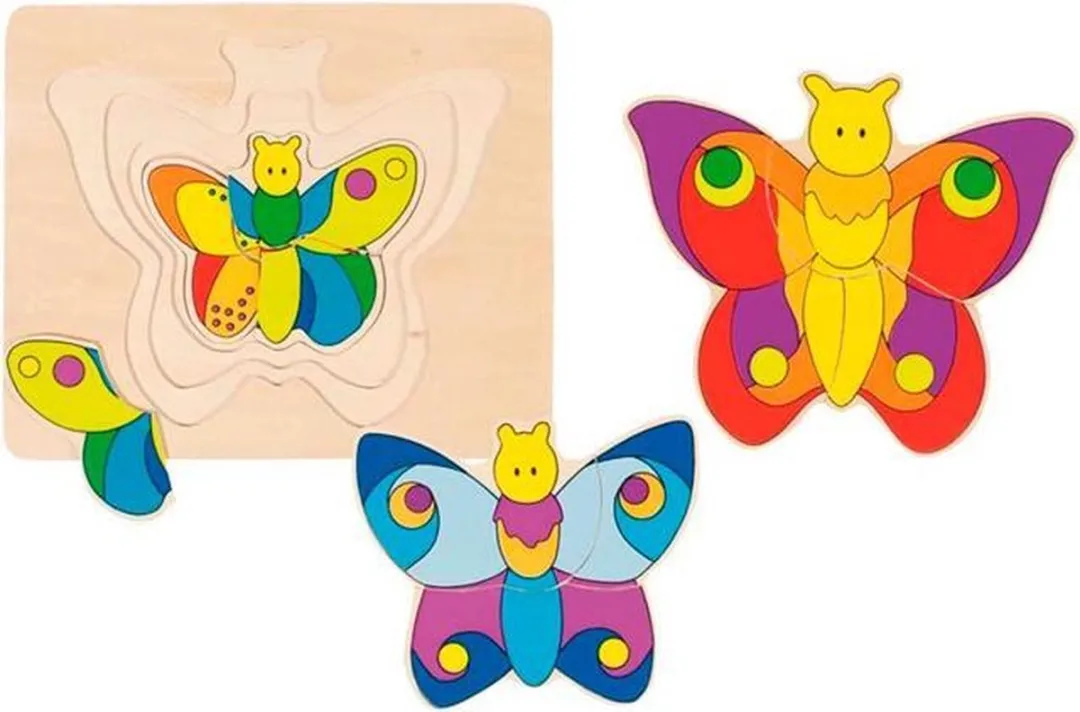 Goki Butterfly Puzzle 11 Stuks - Multicolor