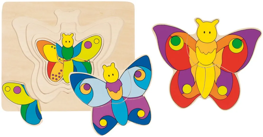 Goki Butterfly Puzzle 11 Stuks - Multicolor