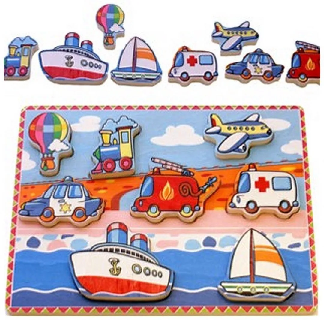 Simply for Kids Houten Vormenpuzzel 8 Stuks - Multi