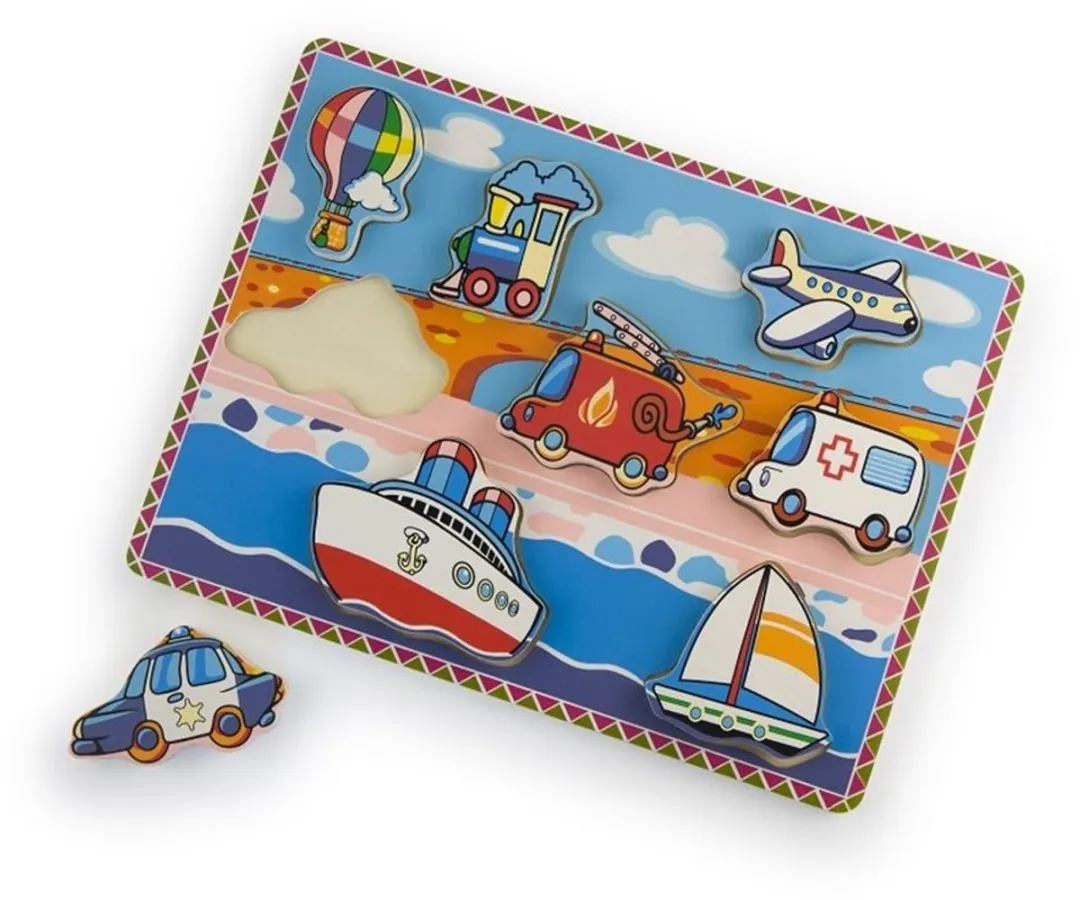 Simply for Kids Houten Vormenpuzzel 8 Stuks - Multi