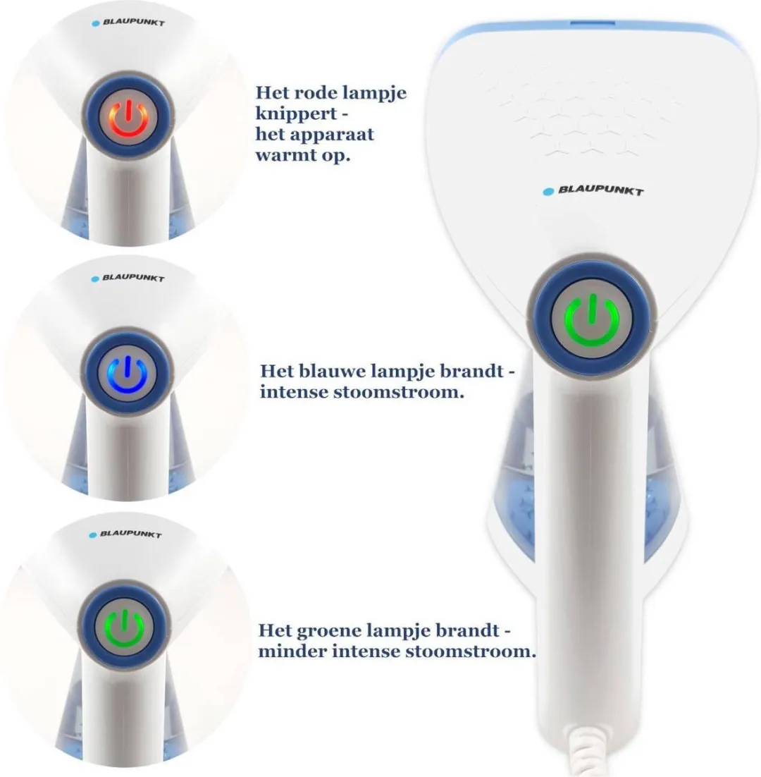 Blaupunkt VSI601 Handstomer - 1600W - Wit/Blauw