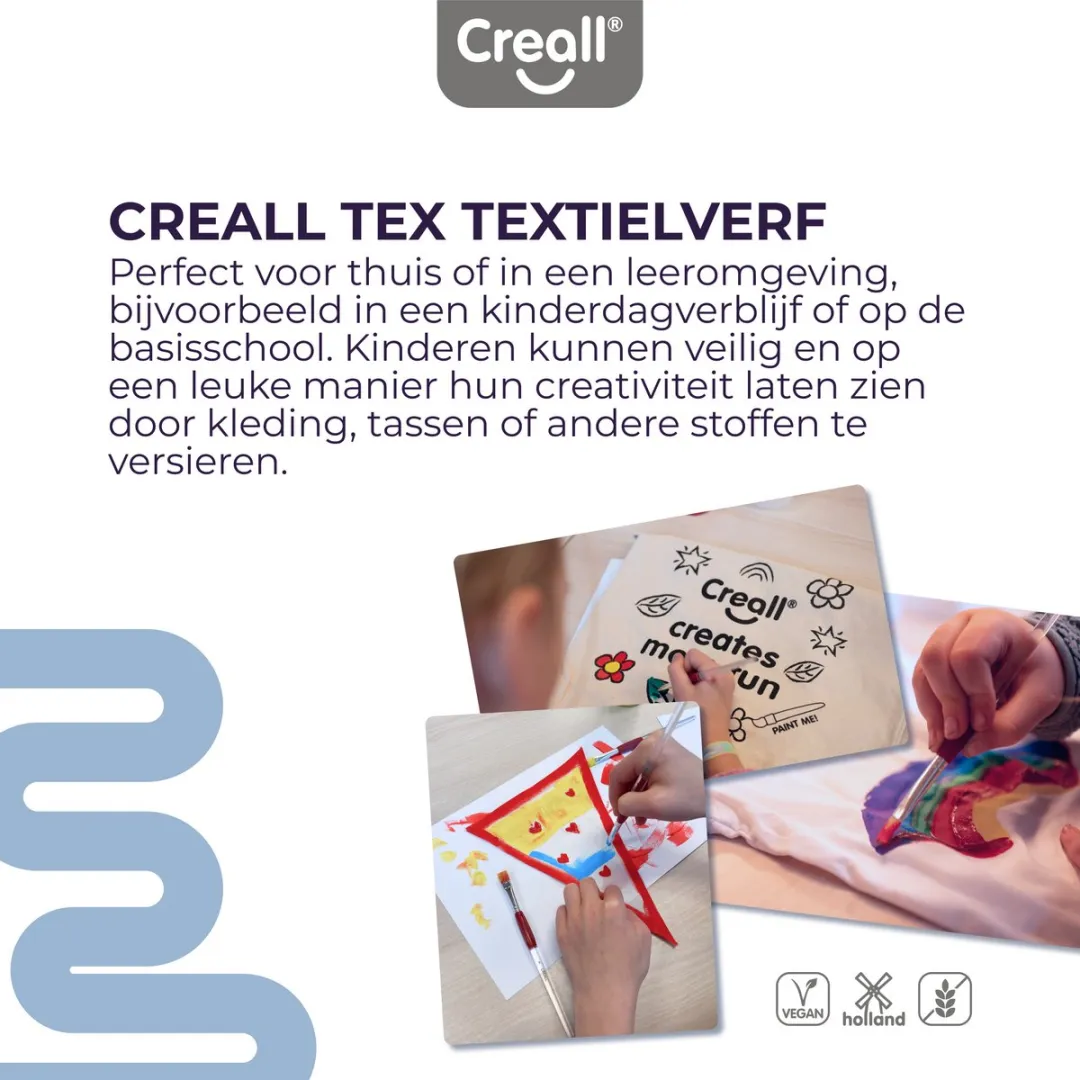 Creall Tex Textielverf Multicolor - 6x250ml