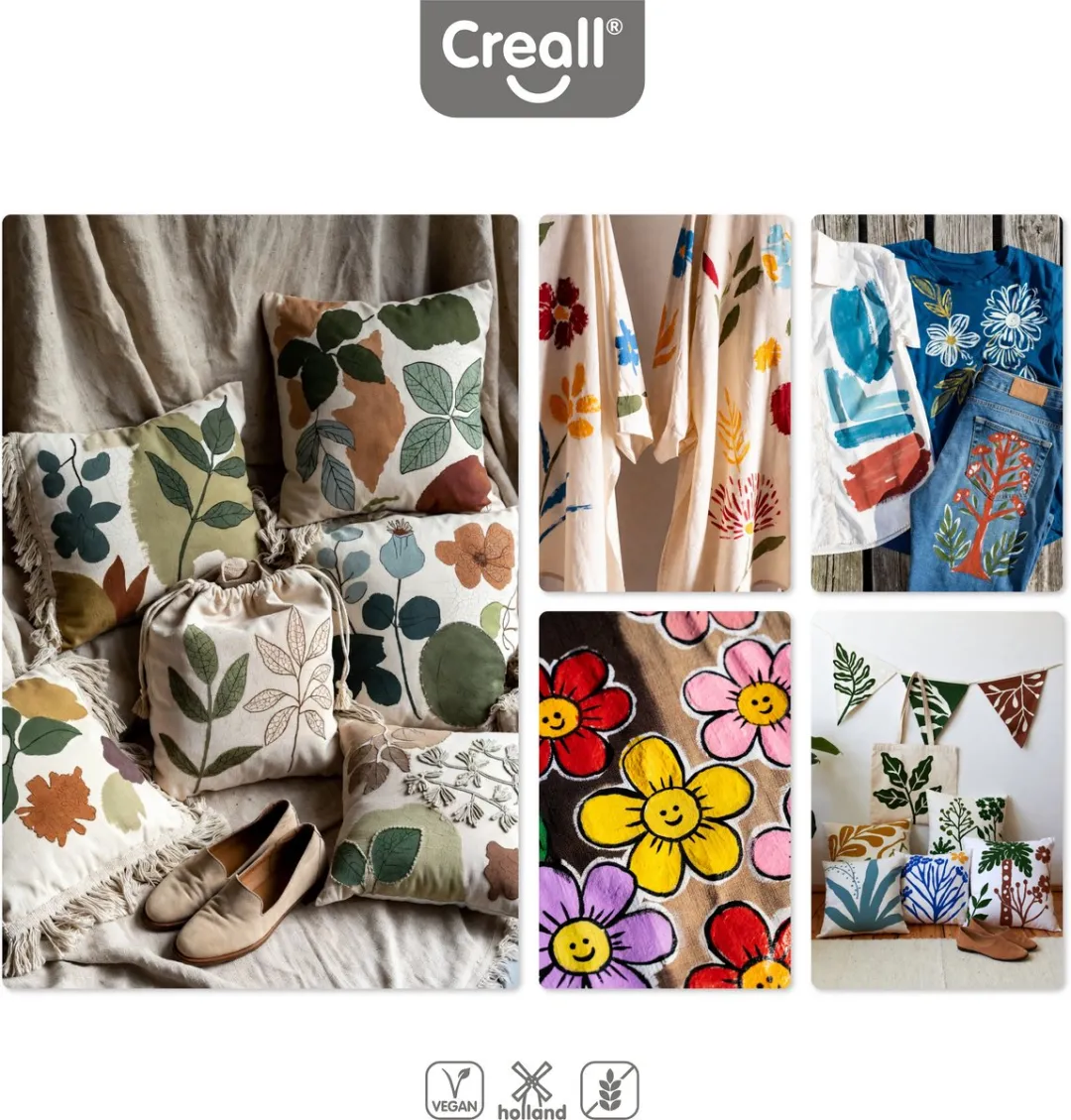 Creall Tex Textielverf Multicolor - 6x250ml