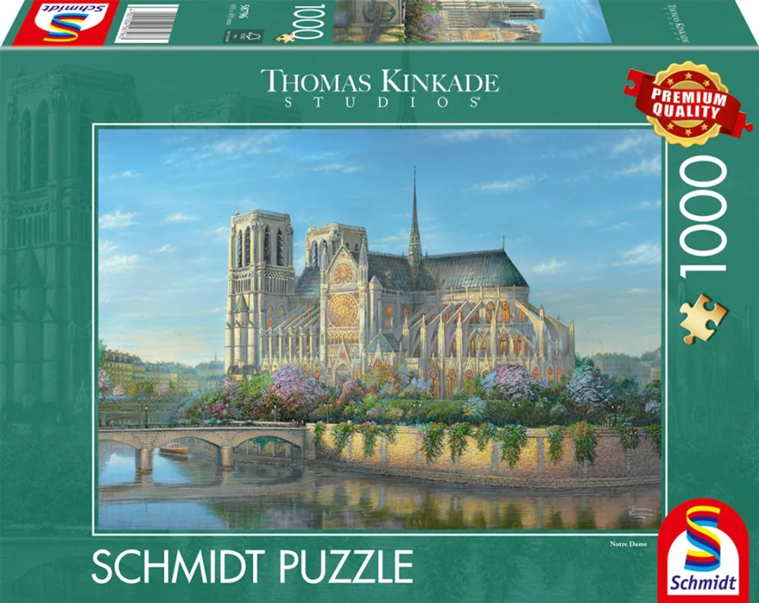 Schmidt Spiele Thomas Kinkade Notre Dame Puzzel - 1000 Stukjes - Meerkleurig