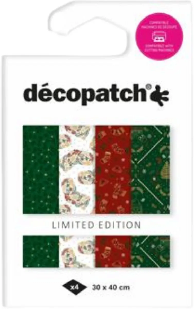 Decopatch Texture Papier Vintage Kerst