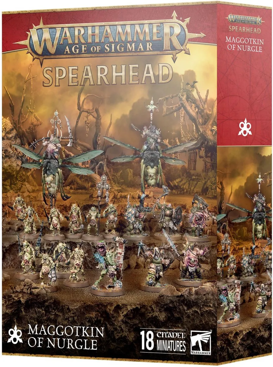 Games Workshop Spearhead Maggotkin of Nurgle - 18 Onderdelen
