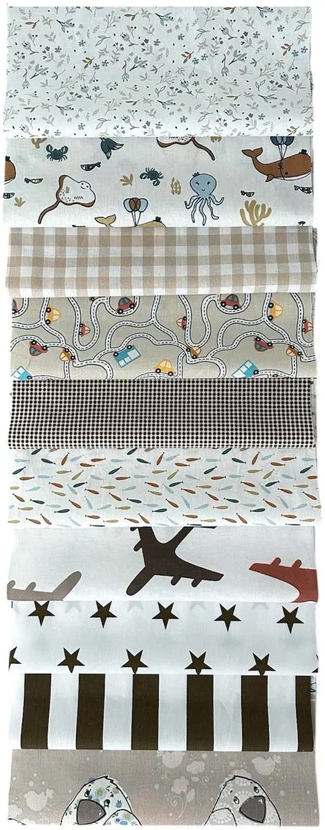 BINK Bedding Quilt Patchwork Naturel 25x25cm