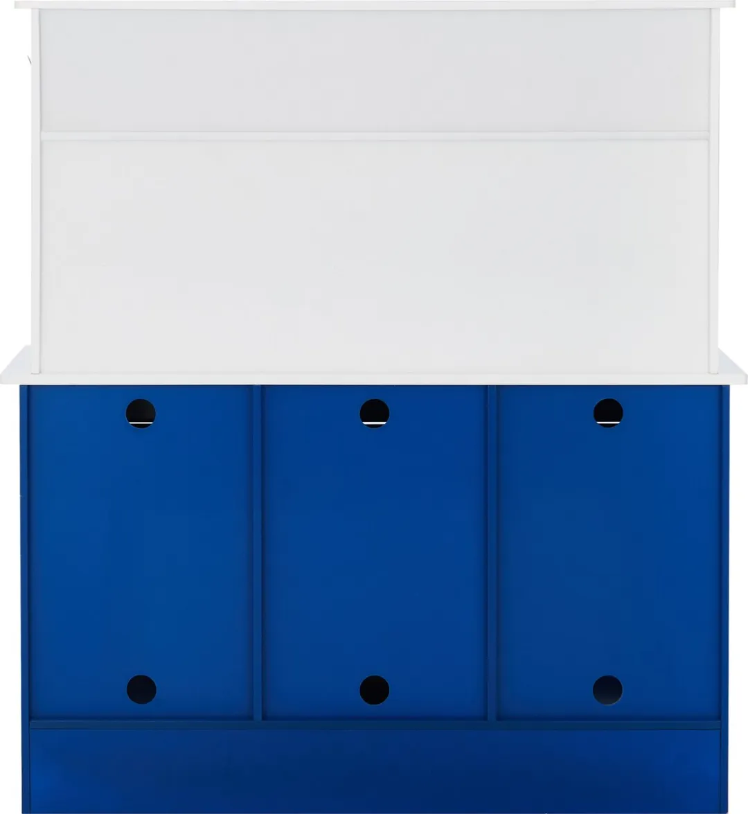 Teamson Kids Modern Houten Speelkeuken Wit/Blauw