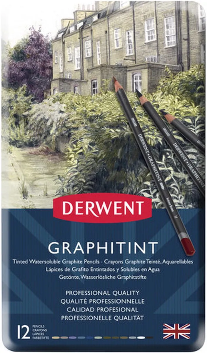 Derwent Graphitint Potloodset - 12 Stuks Assorti