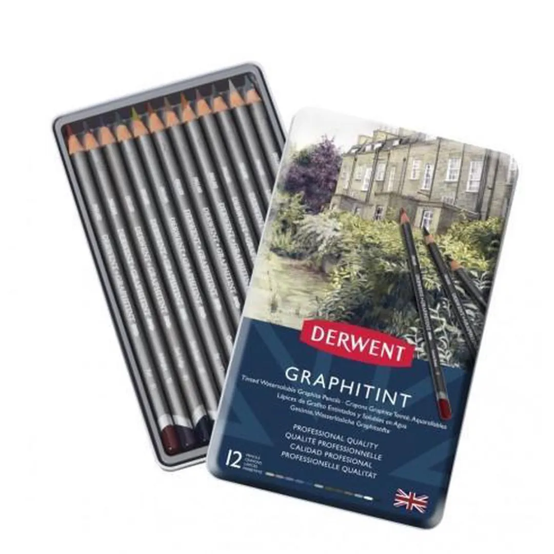Derwent Graphitint Potloodset - 12 Stuks Assorti