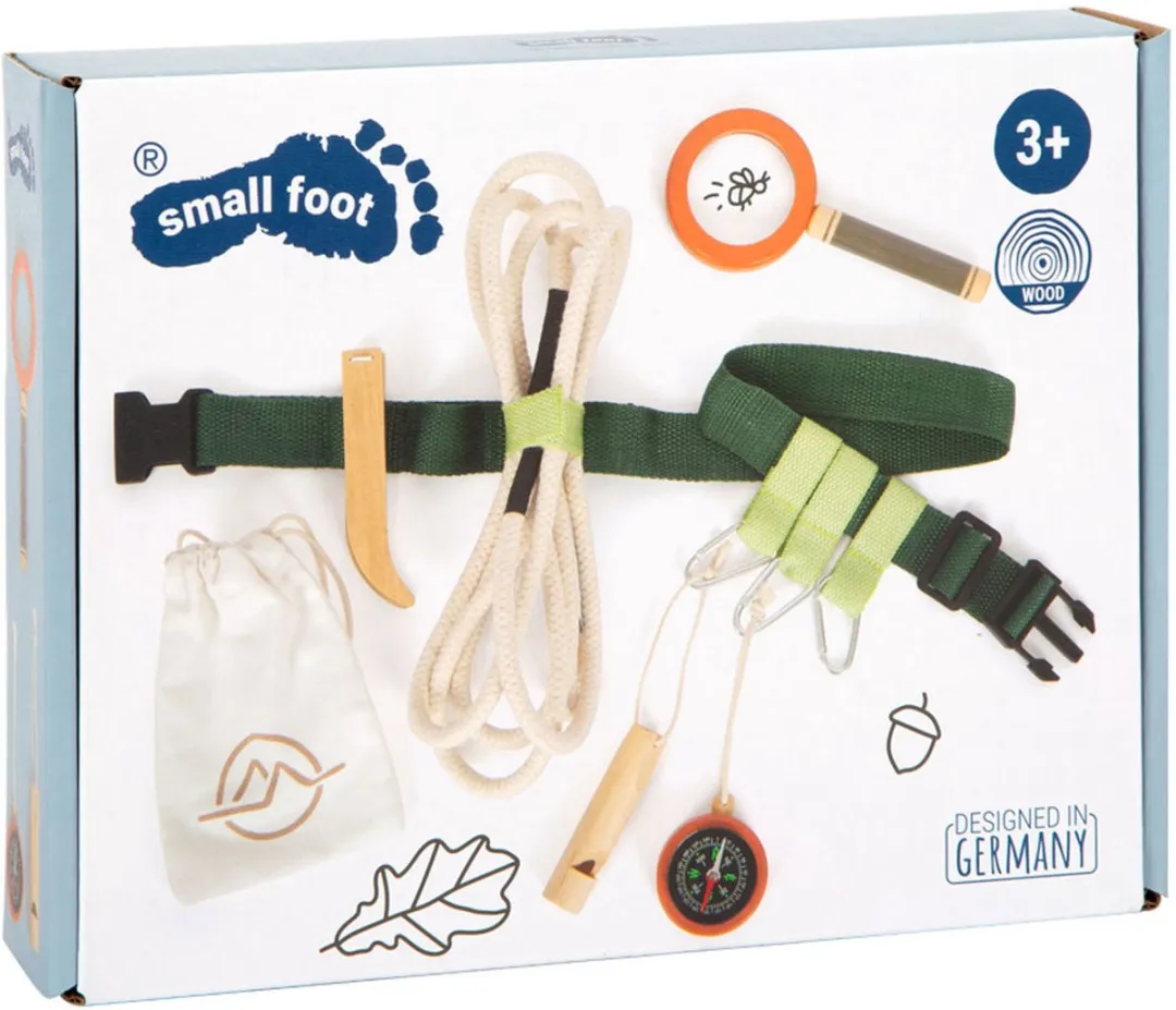 Small Foot Explorer's Gereedschapsriem Discover - Bruin/ Groen/ Wit/ Zilver
