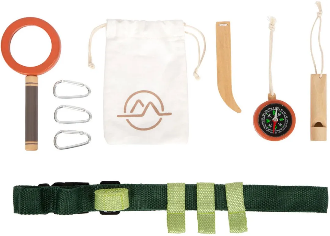 Small Foot Explorer's Gereedschapsriem Discover - Bruin/ Groen/ Wit/ Zilver - afbeelding 6 van 6