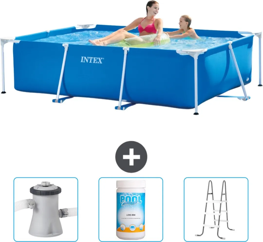 Intex Rechthoekig Frame Zwembad 220x150x60cm Blauw