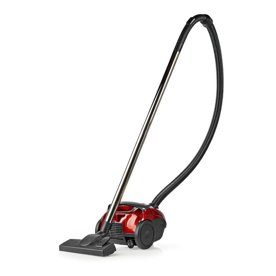 Nedis VCBG100RD Stofzuiger - 700W - 1.5L - Hepa - Antraciet/Rood