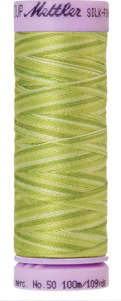 Amann Silk-Finish Cotton Multi-Color Groen 100m