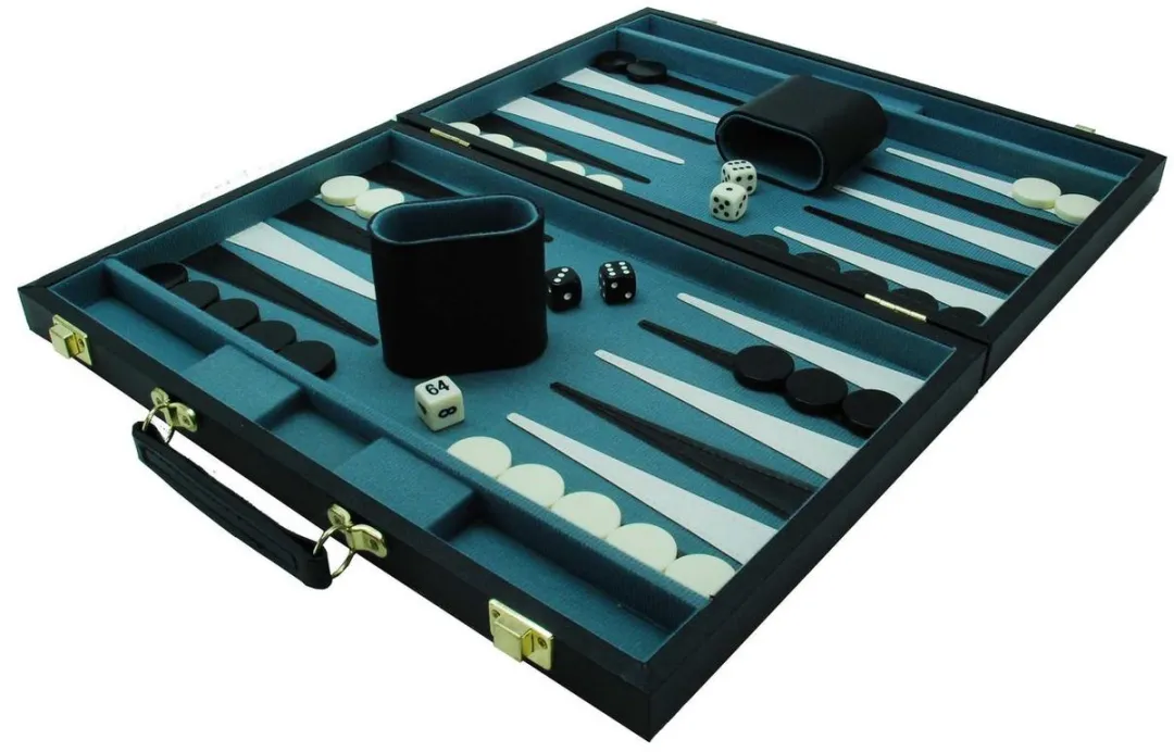 HOT Games Backgammonkoffer 38cm - MPN 604164 - Zwart