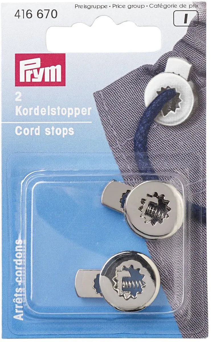 Prym Koordstoppers Oudzilver 2 Stuks