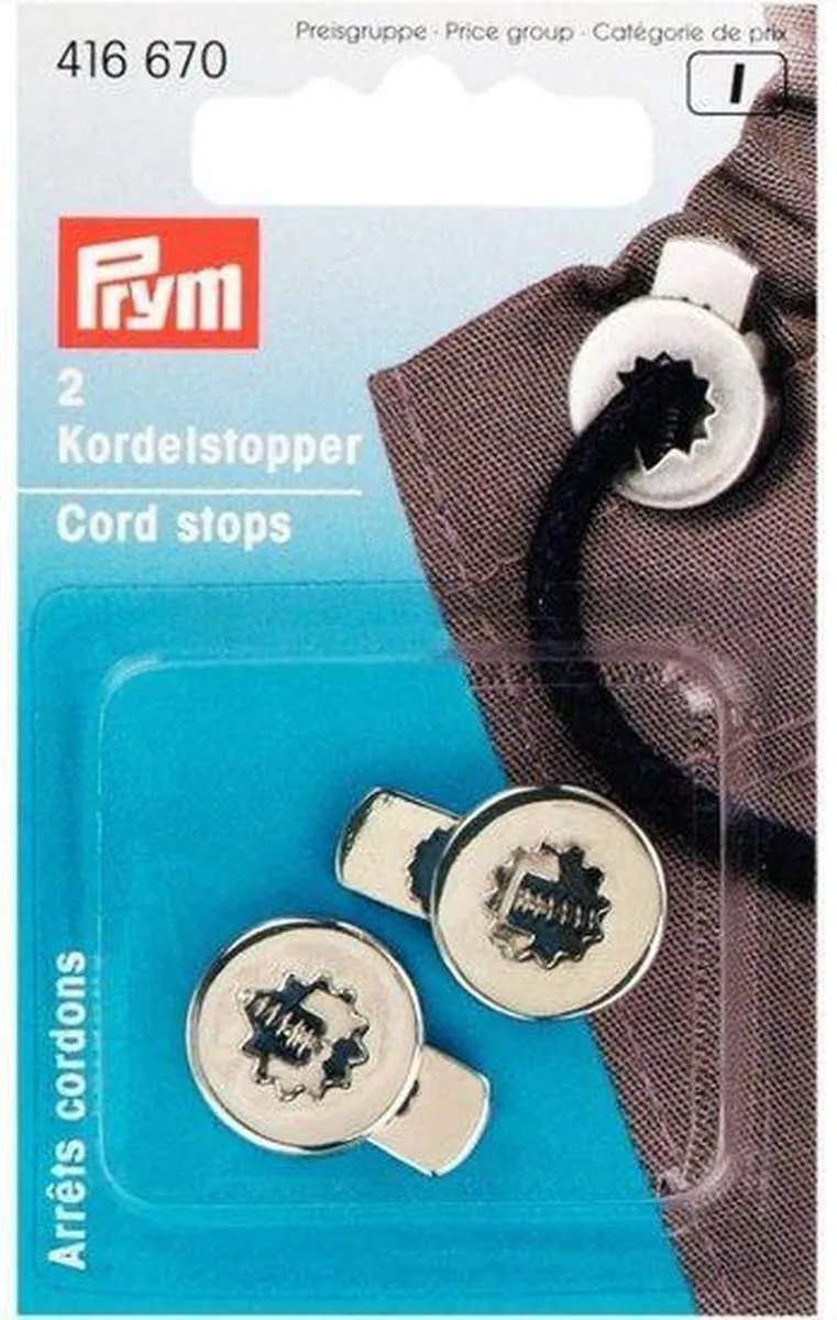 Prym Koordstoppers Oudzilver 2 Stuks