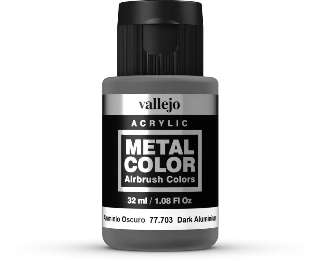 Vallejo Hobbyverf Acryl Metal Color Dark Aluminium 32ml