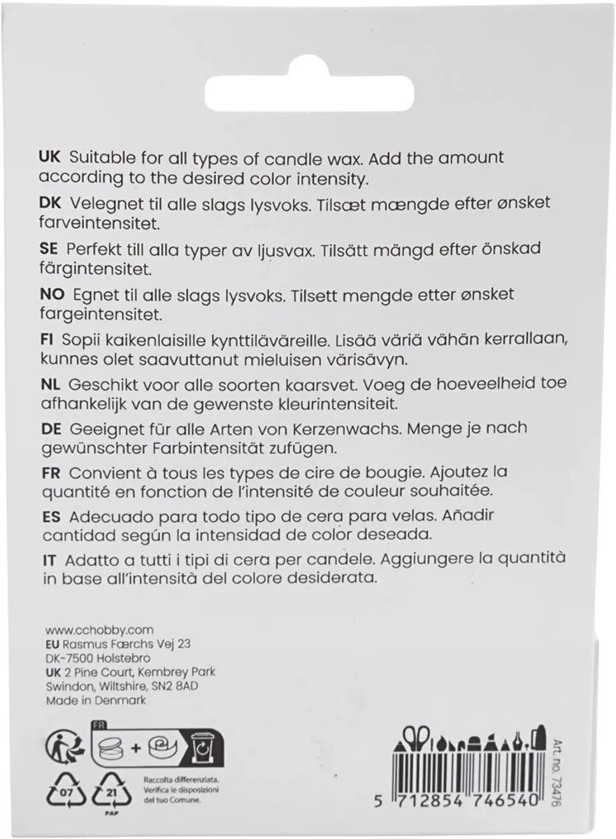 Creativ Company Kaarsenverf Lichtroze 5ml