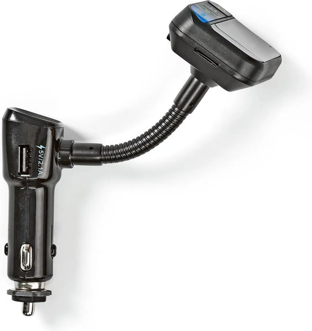 Nedis FM-Audiotransmitter Auto - Zwanenhals - Bluetooth 5.0 - Zwart