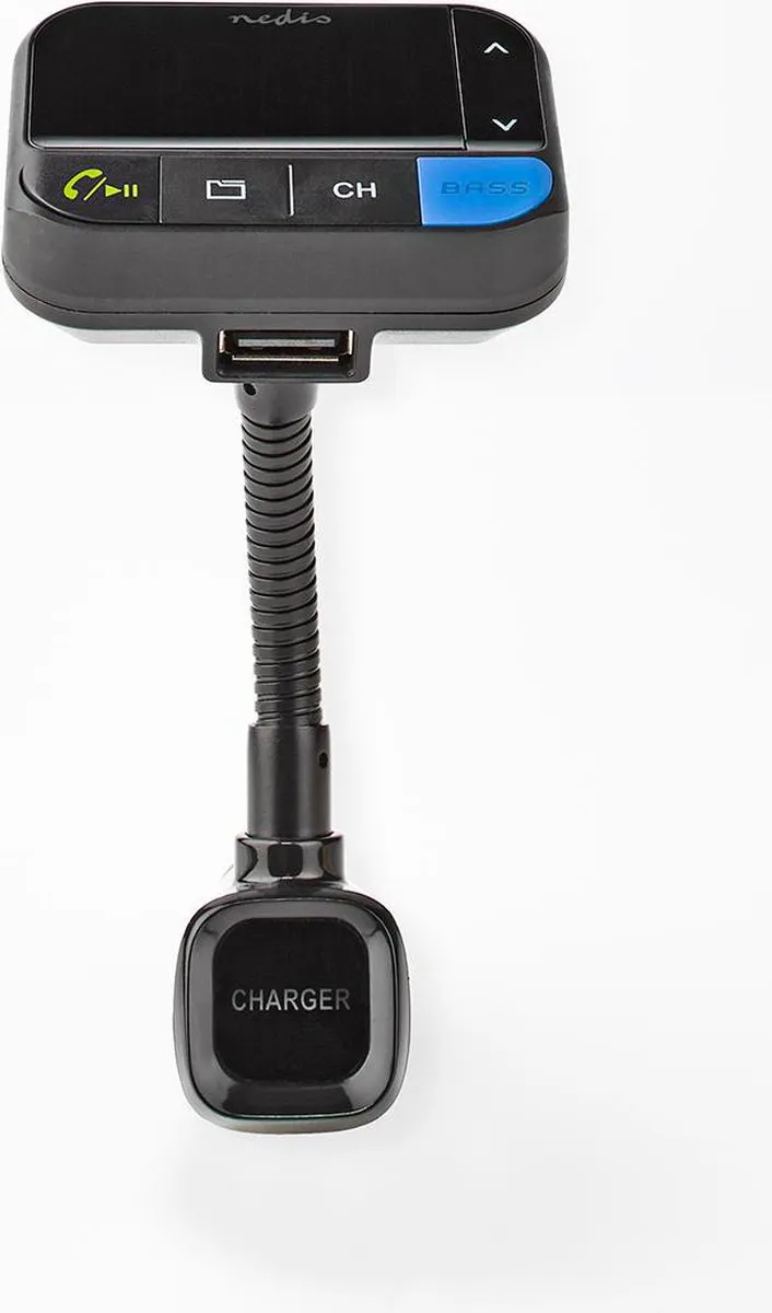 Nedis FM-Audiotransmitter Auto - Zwanenhals - Bluetooth 5.0 - Zwart