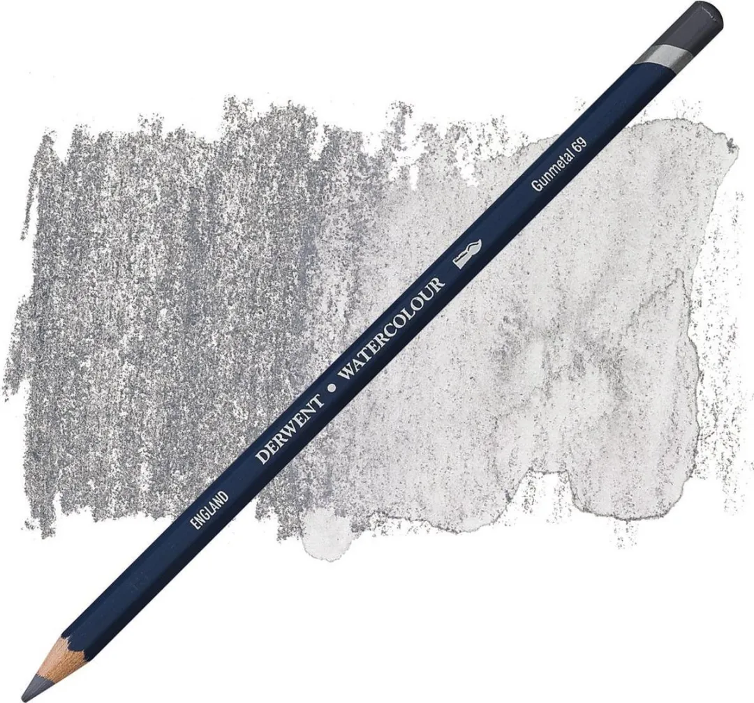 Derwent Watercolour Potlood Gunmetal 69