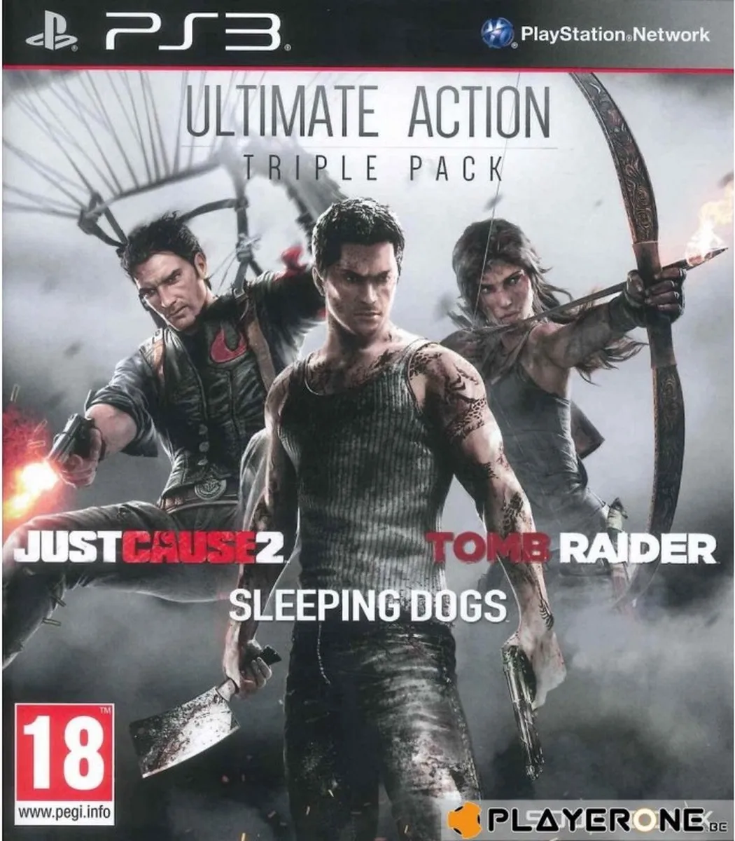 Square Enix Ultimate Action Triple Pack - Just Cause 2, Tomb Raider & Sleeping Dogs