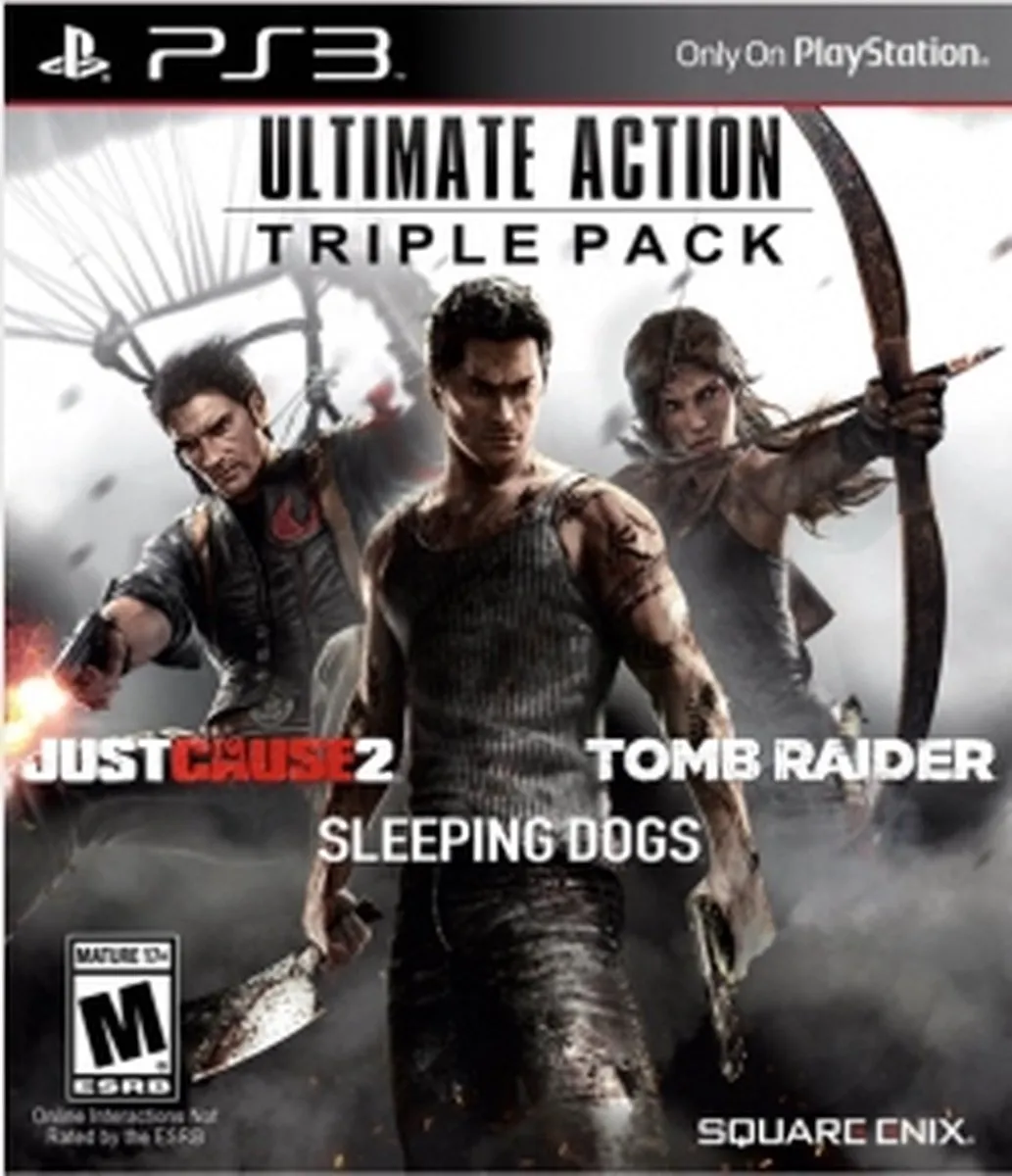 Square Enix Ultimate Action Triple Pack - Just Cause 2, Tomb Raider & Sleeping Dogs