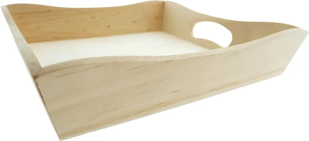 Creativ Company Houten Dienblad Golfrand 20x20x4cm