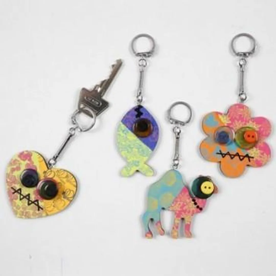 Creativ Company Houten Sleutelhangers - 12 Stuks
