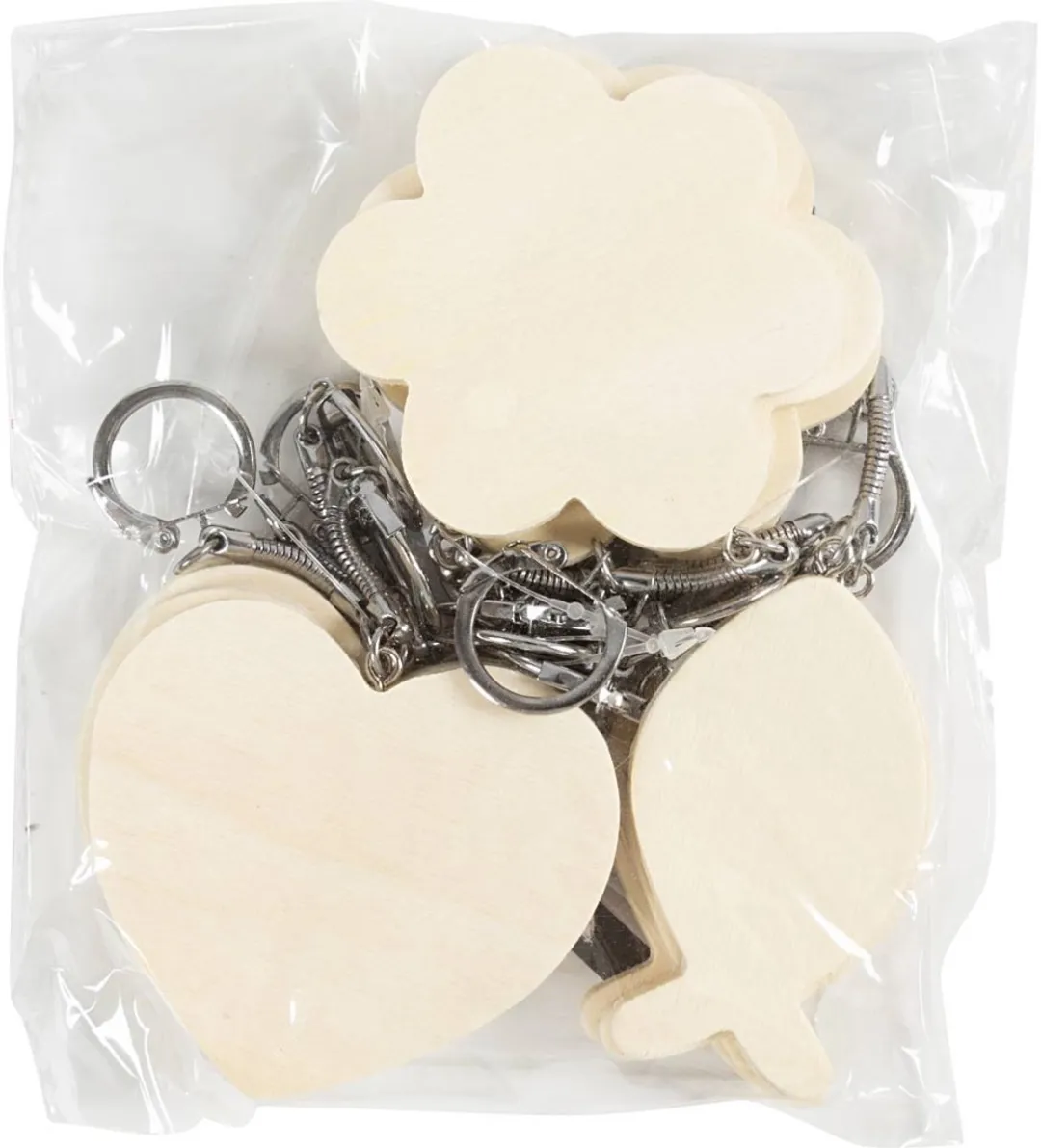 Creativ Company Houten Sleutelhangers - 12 Stuks
