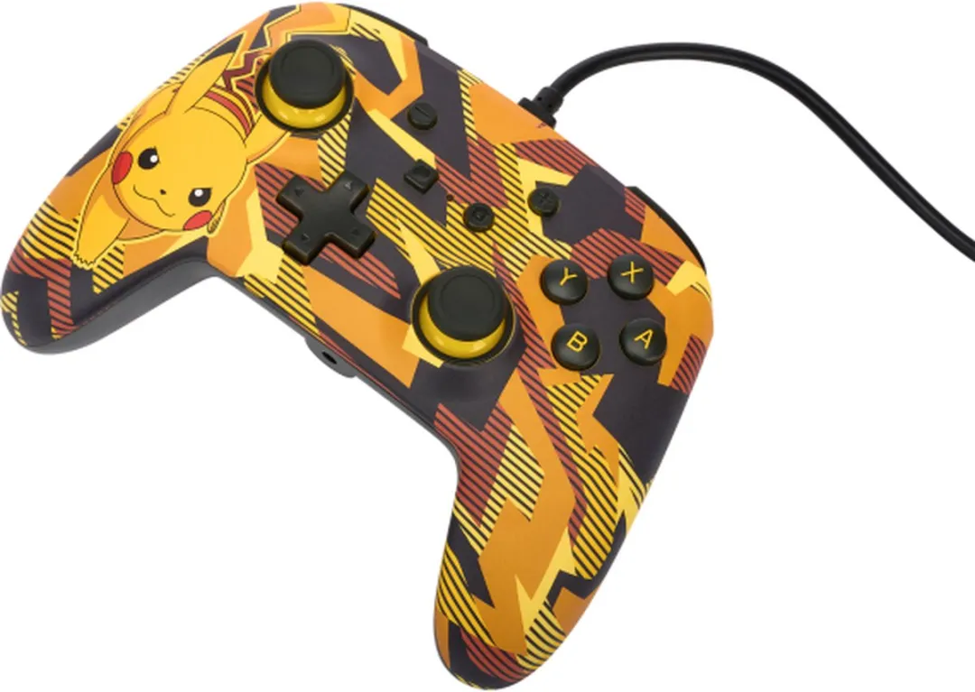 POWERA NSGP0094-01 Geavanceerde Bedrade Controller Nintendo Switch - Camo-Storm Pikachu