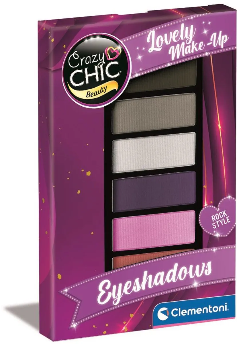 Clementoni Crazy Chic Oogschaduw - 16 Stuks - 6 Kleuren - afbeelding 6 van 6