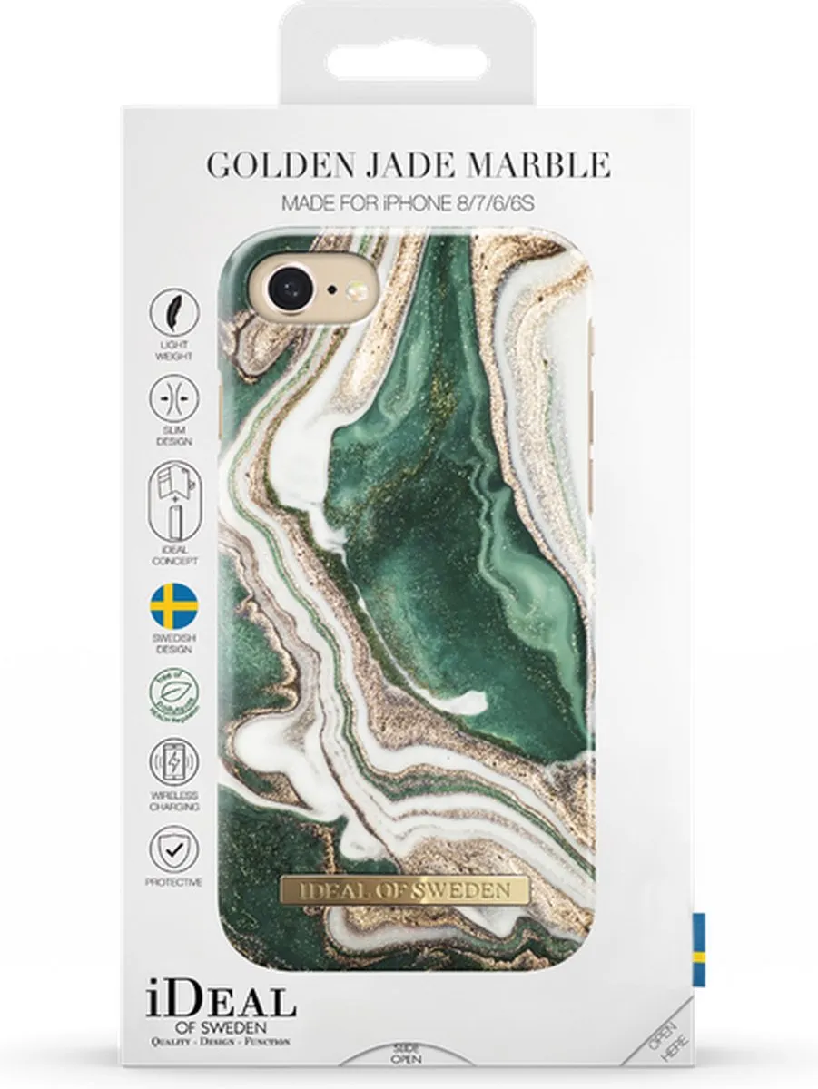 iDeal of Sweden iPhone SE2/8 Backcover - Golden Jade Marble