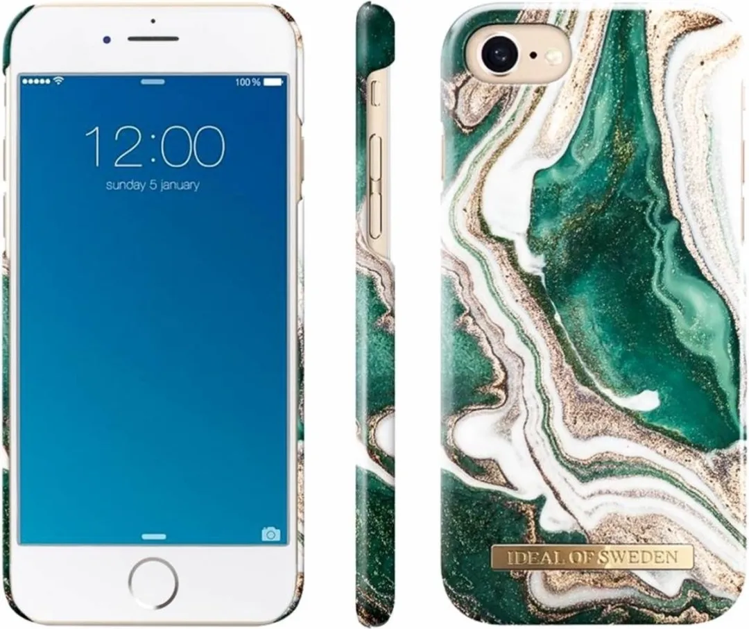 iDeal of Sweden iPhone SE2/8 Backcover - Golden Jade Marble