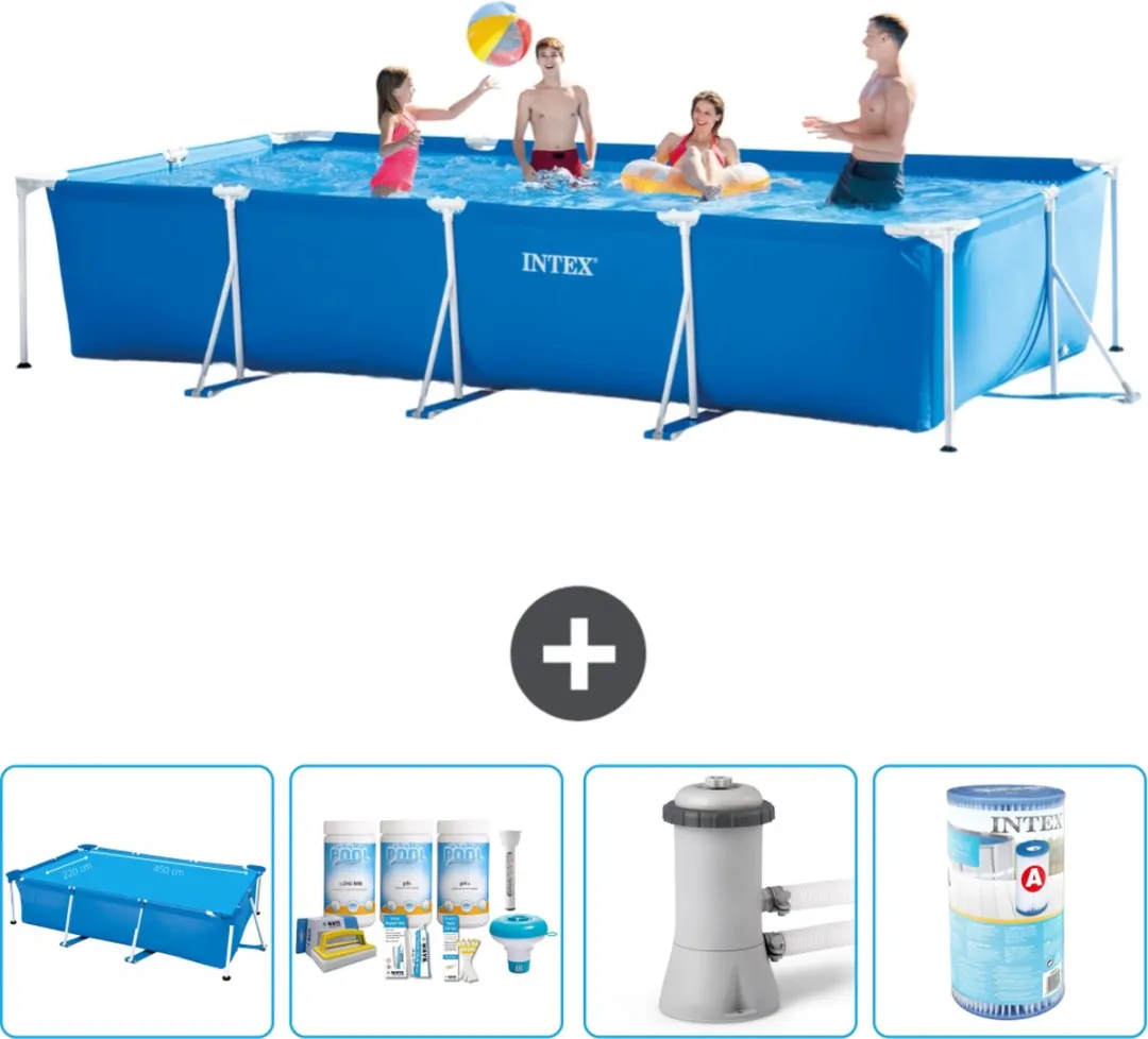 Intex Rechthoekig Frame Zwembad 450x220x84cm