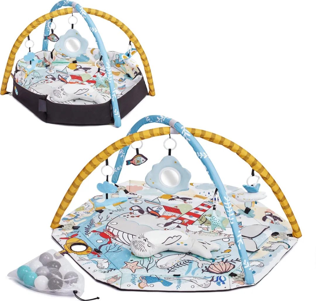 KinderKraft SMARTPLAY SEA Speelkleed met Speelbogen - 5 Stuks - Meerkleurig