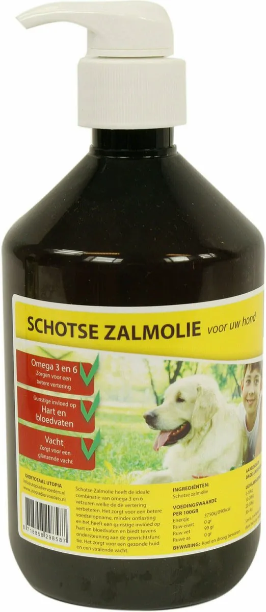 Utopia Diertotaal Zalmolie Naturel 64ml