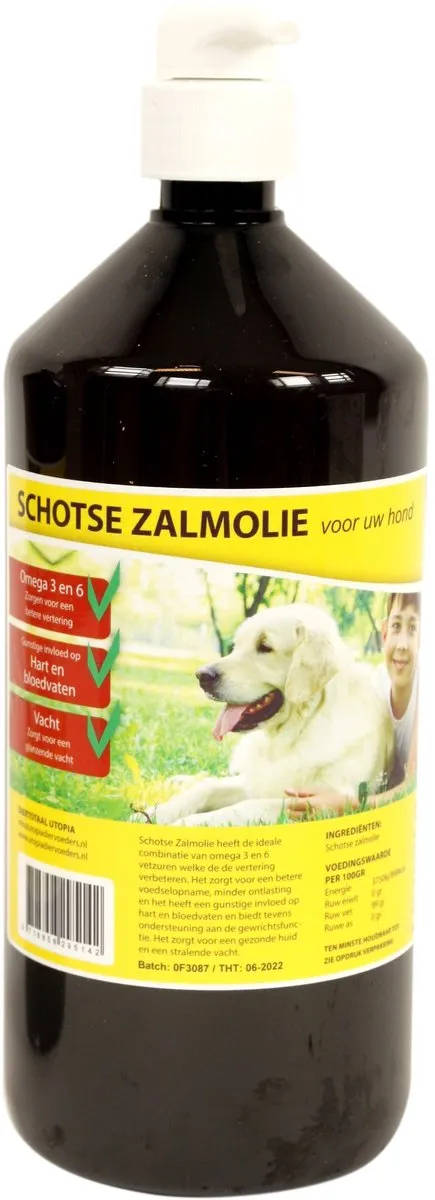 Utopia Diertotaal Zalmolie Naturel 64ml