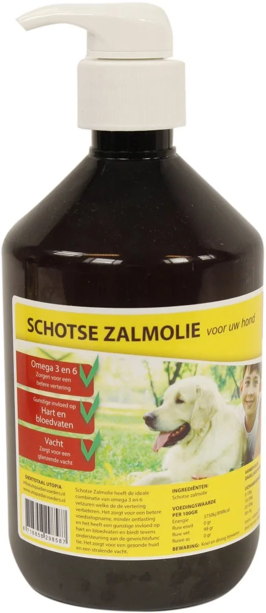Utopia Diertotaal Zalmolie Naturel 64ml