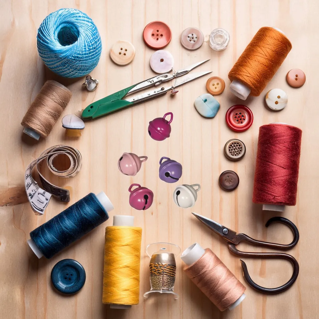 Rayher Metalen Belletjes Roze Mix 15mm - 15 Stuks