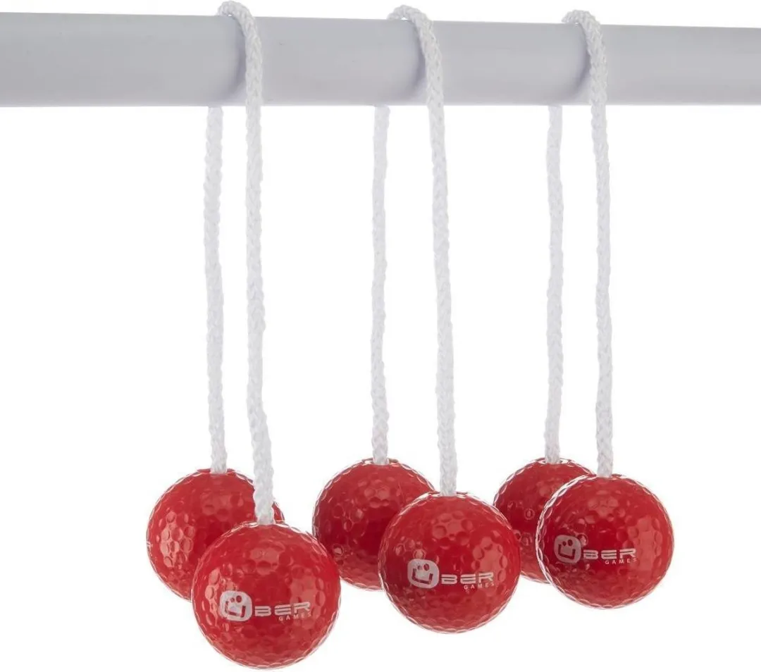 Ubergames Laddergolf Bolas - 3x2 Stuks - Rood