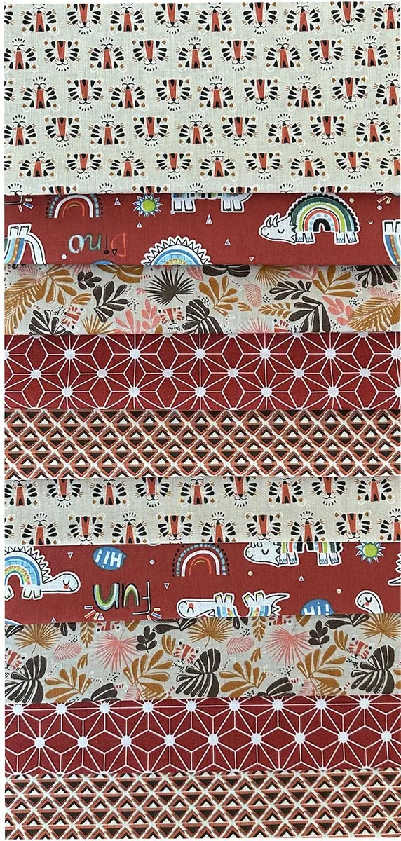 BINK Bedding Quilt Patchwork Rouge 10 Stuks