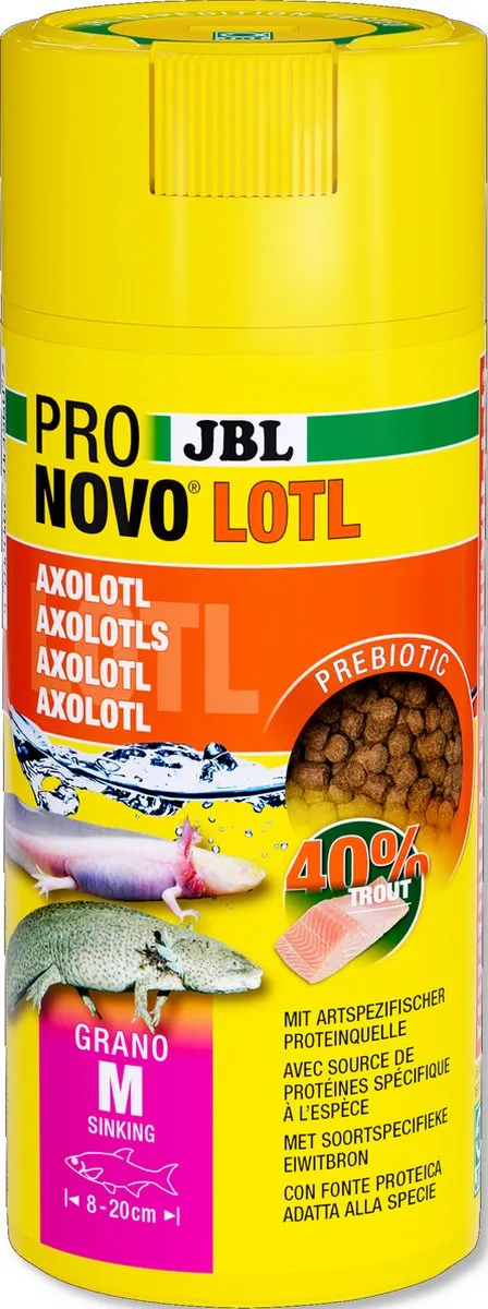 JBL Pronovo Lotl Grano M Axolotlvoer 250ml